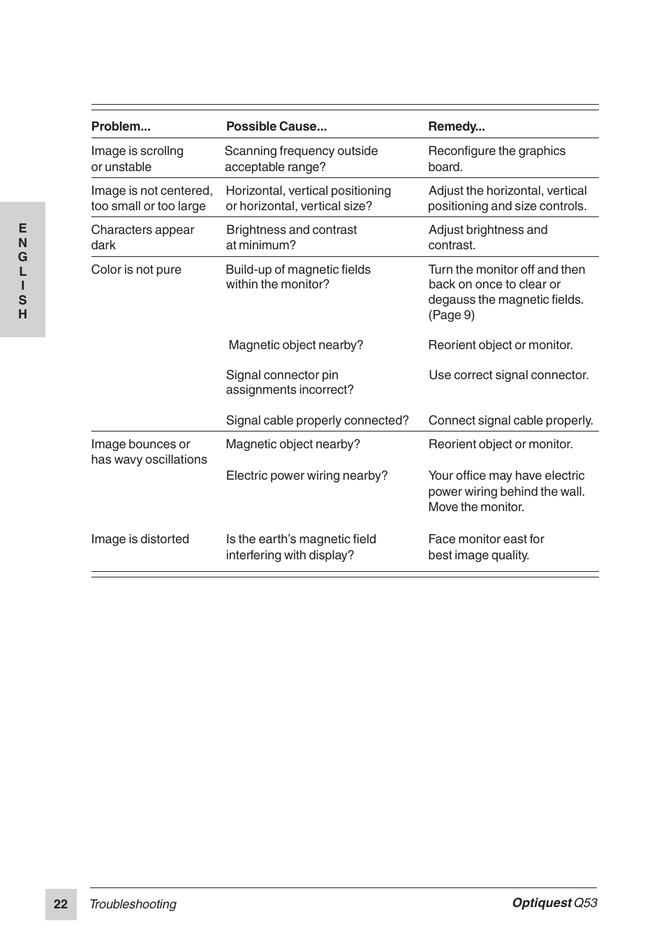 Optiquest Q53 User Manual | Page 27 / 34