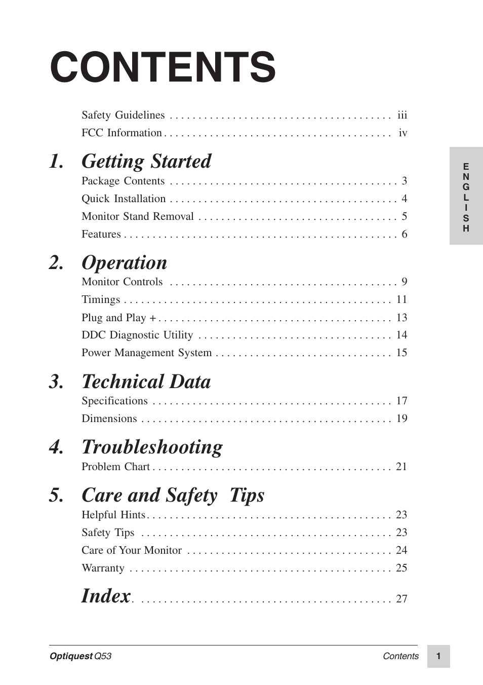 Optiquest Q53 User Manual | Page 6 / 34