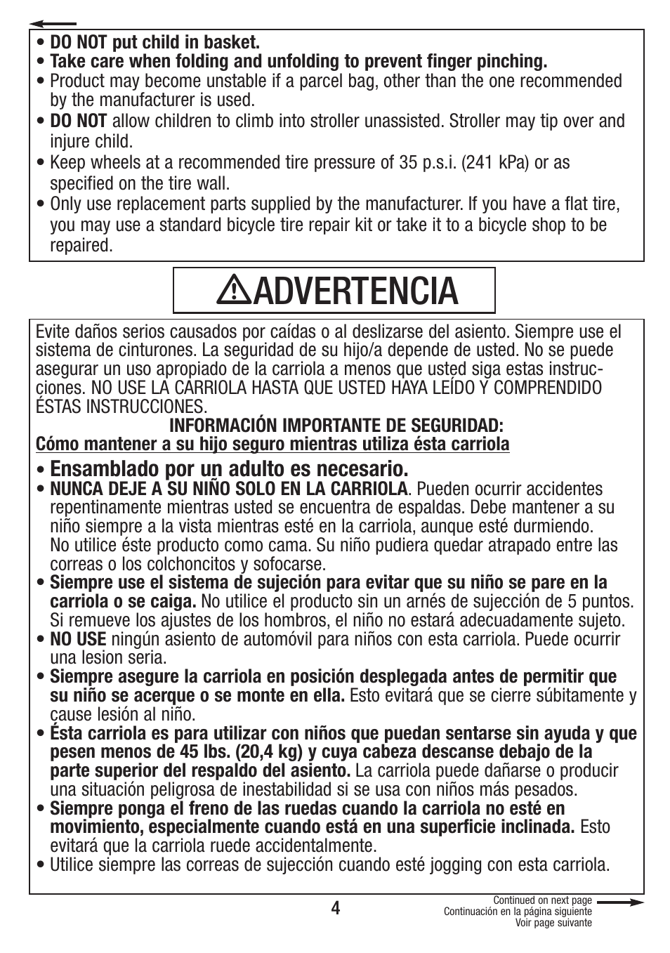 Ƽadvertencia, Ensamblado por un adulto es necesario | Overland Storage S81-T-R2 4/10 User Manual | Page 4 / 36