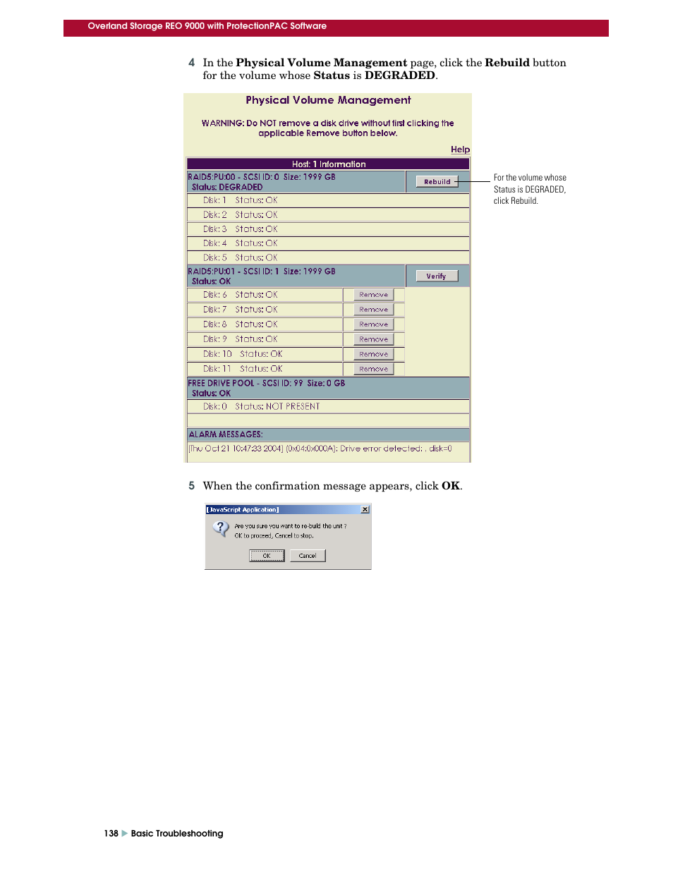 Overland Storage REO 9000 User Manual | Page 138 / 170