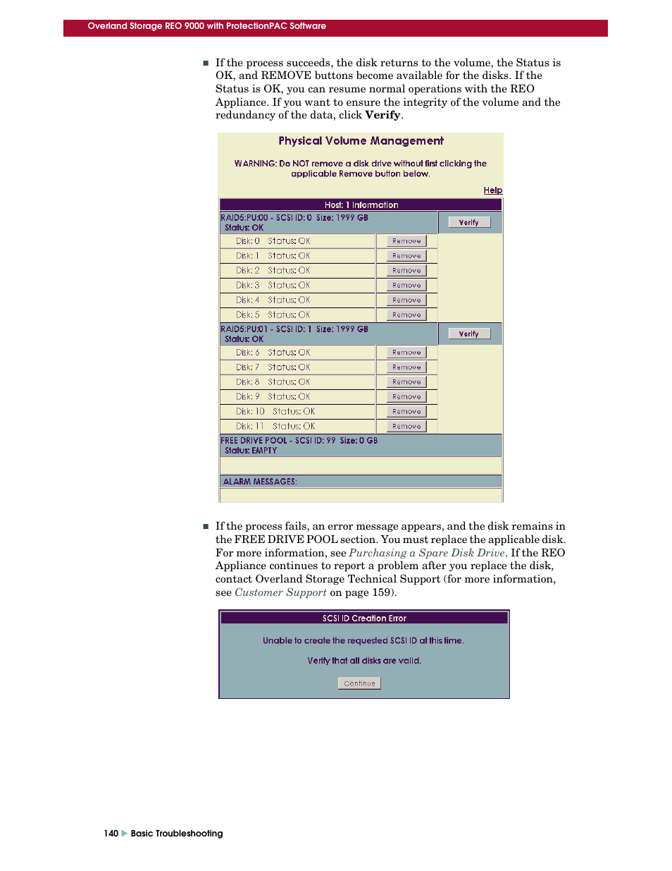 Overland Storage REO 9000 User Manual | Page 140 / 170