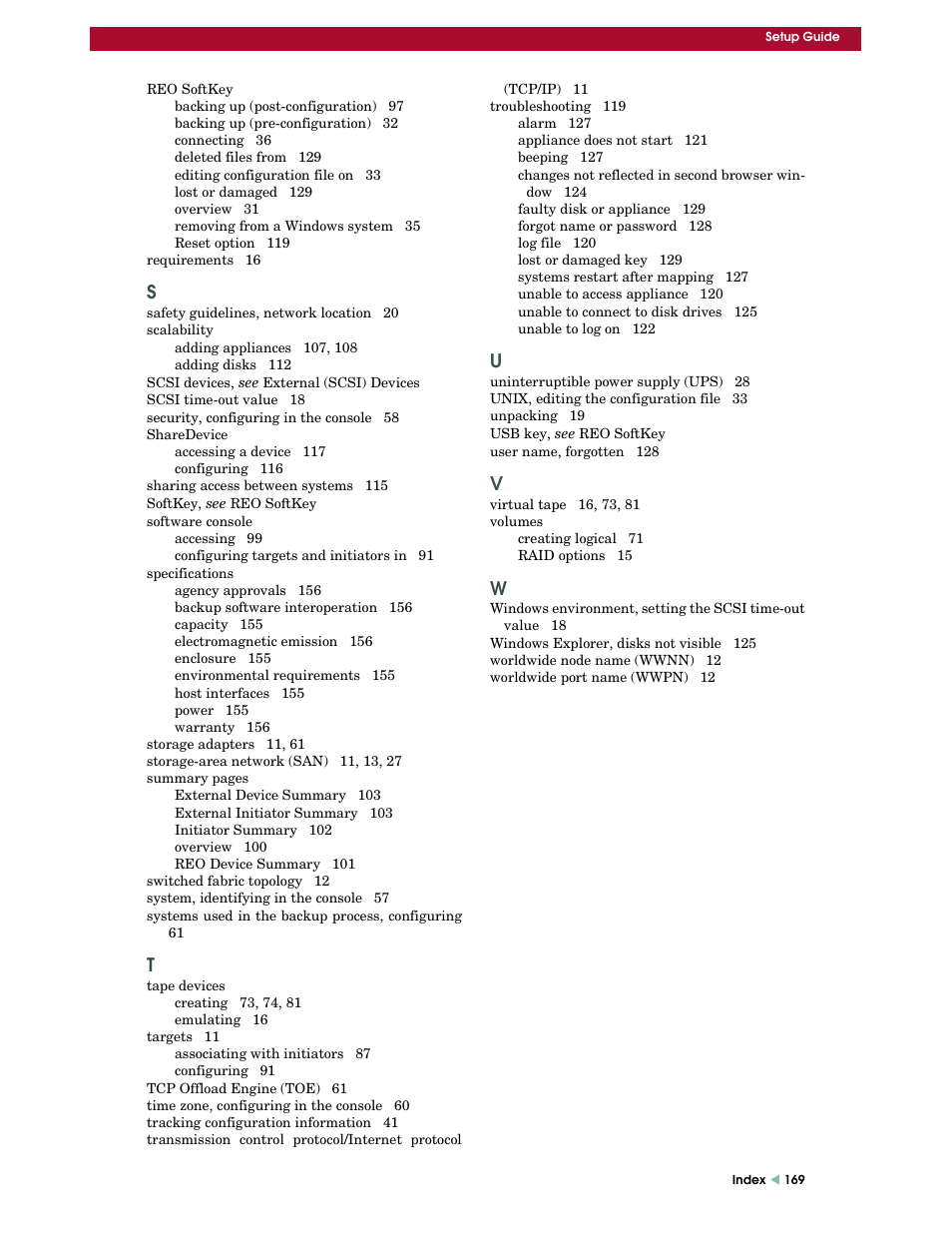 Overland Storage REO 9000 User Manual | Page 169 / 170