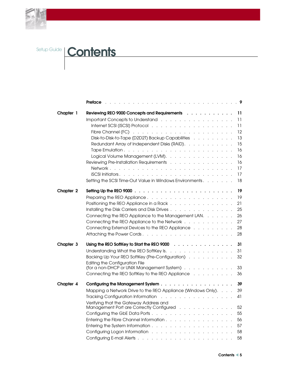 Overland Storage REO 9000 User Manual | Page 5 / 170