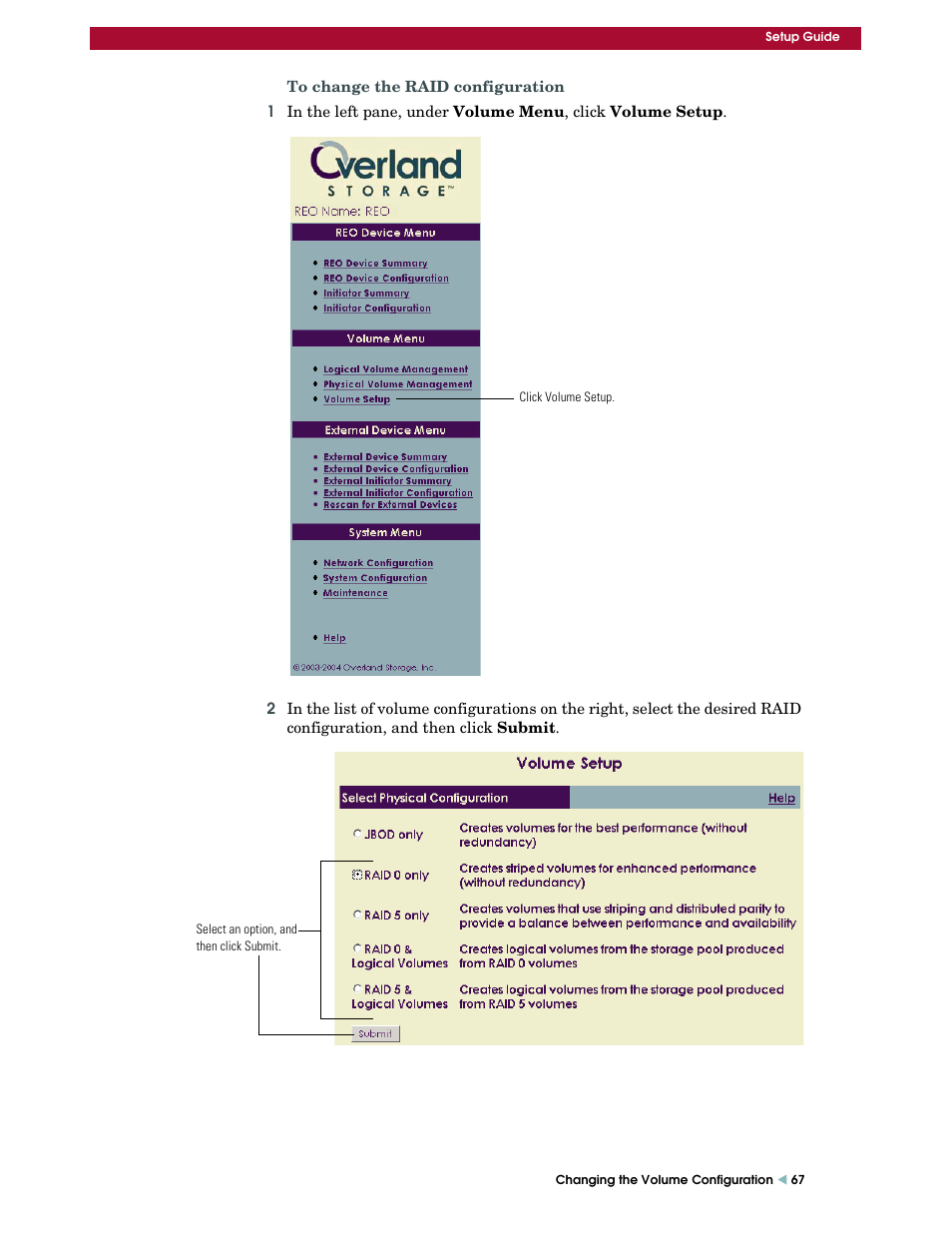 Overland Storage REO 9000 User Manual | Page 67 / 170