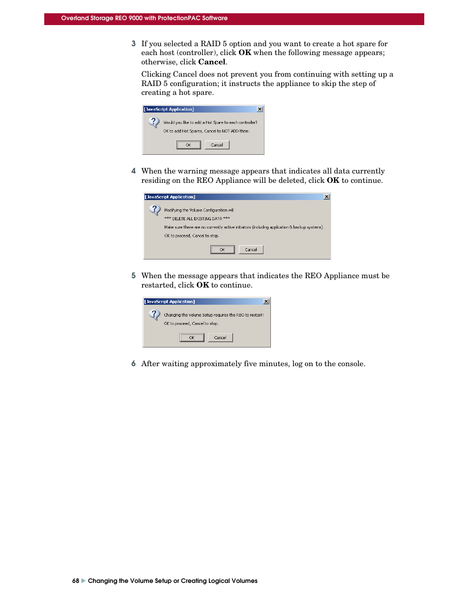 Overland Storage REO 9000 User Manual | Page 68 / 170