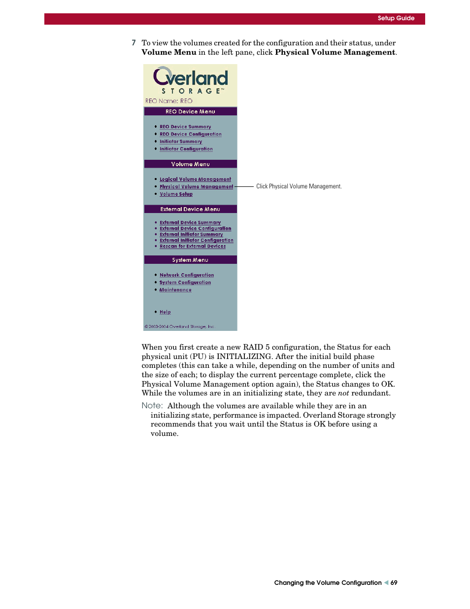 Overland Storage REO 9000 User Manual | Page 69 / 170