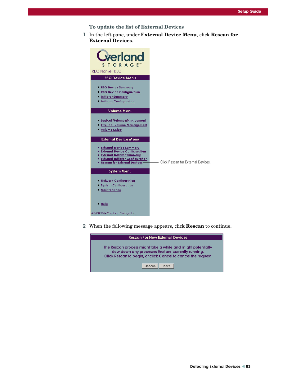 Overland Storage REO 9000 User Manual | Page 83 / 170