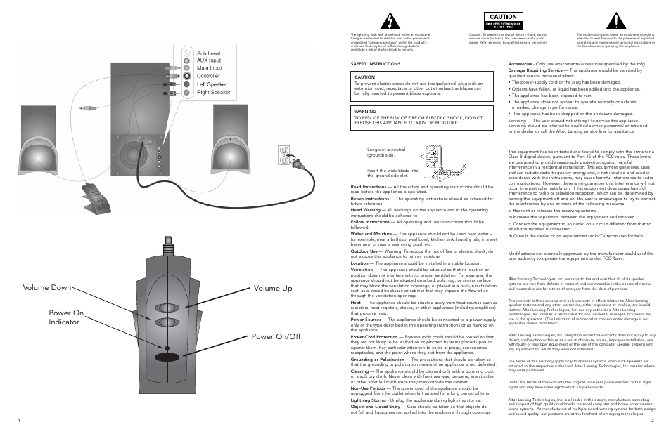 OFT Speakers User Manual | Page 2 / 9