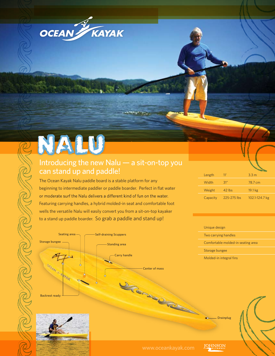 Ocean Kayak Nalu User Manual | 1 page