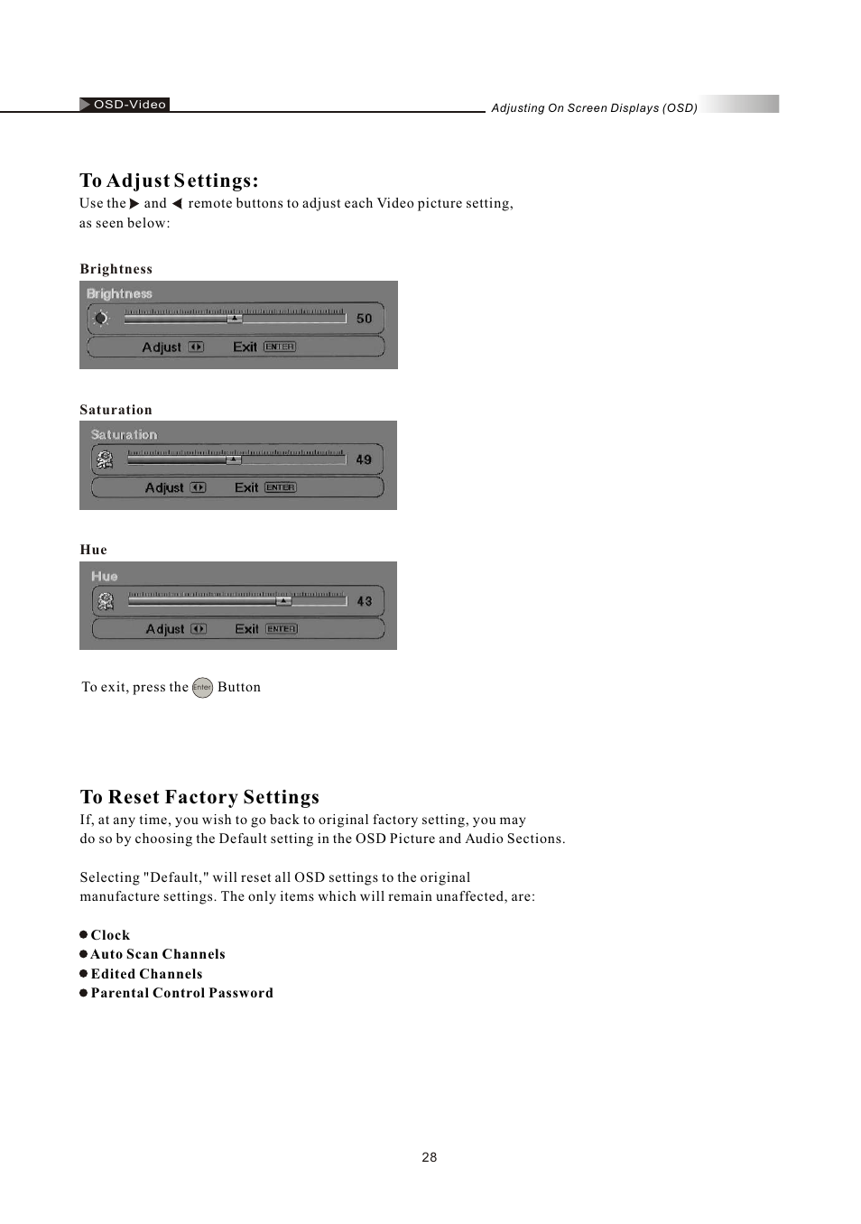 Olevia LT32HVM Series User Manual | Page 30 / 61