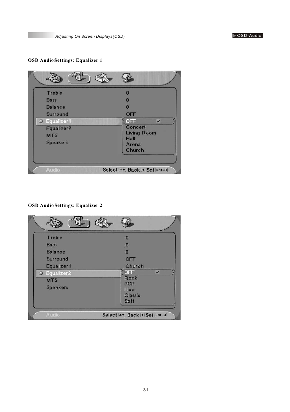 Olevia LT26HVE Series User Manual | Page 33 / 61