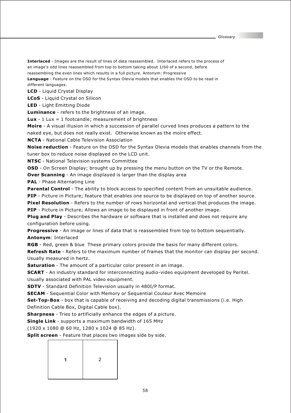 Olevia LT26HVE Series User Manual | Page 60 / 61