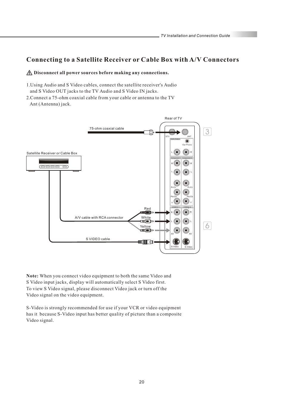 Tv installation and connection guide | Olevia LT37HVS User Manual | Page 22 / 87