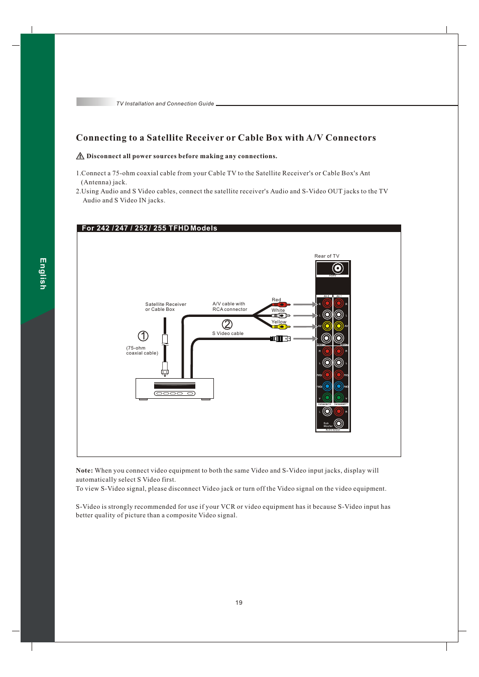 English | Olevia 242T FHD User Manual | Page 22 / 72