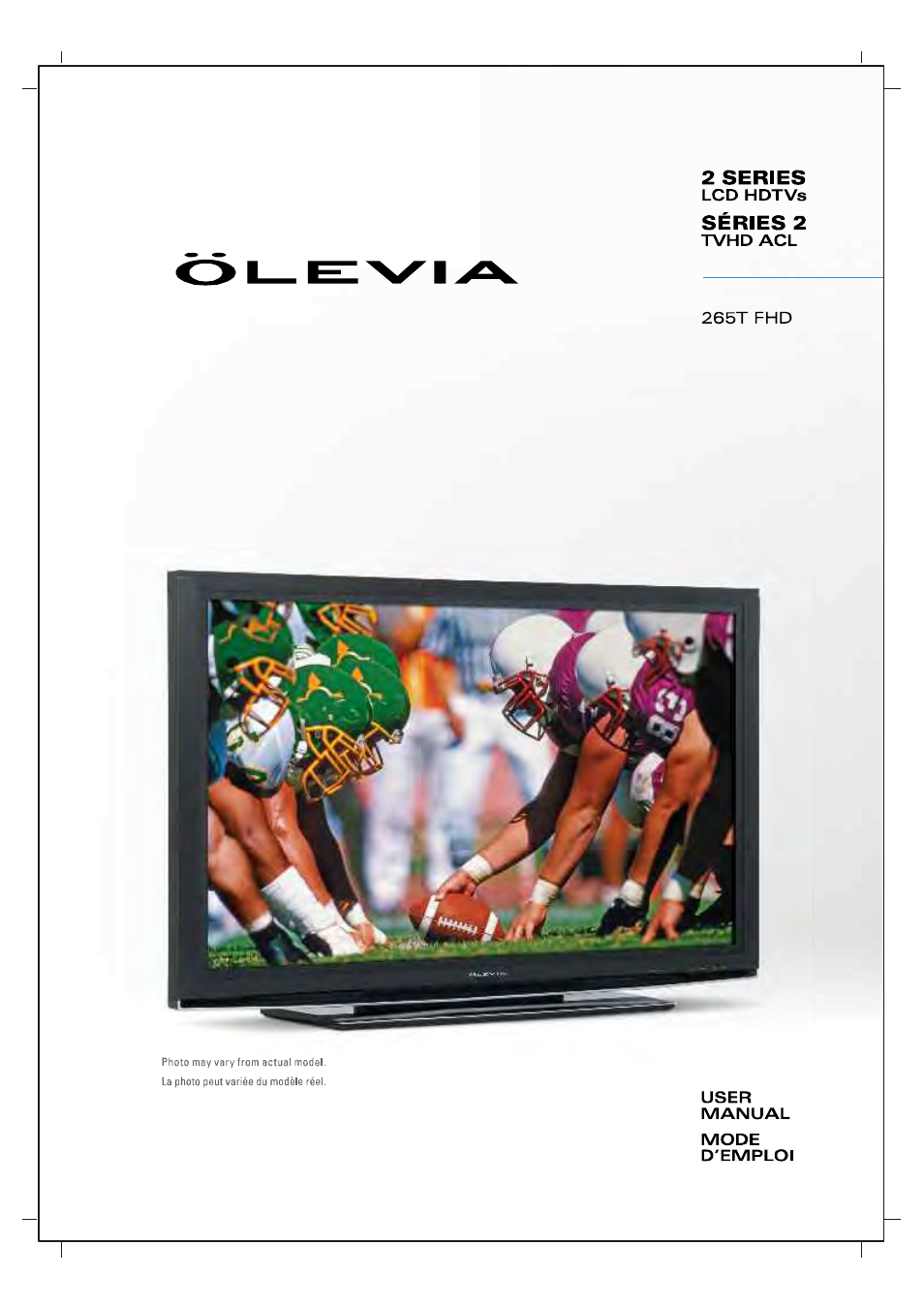 Olevia 265T FHD User Manual | 75 pages