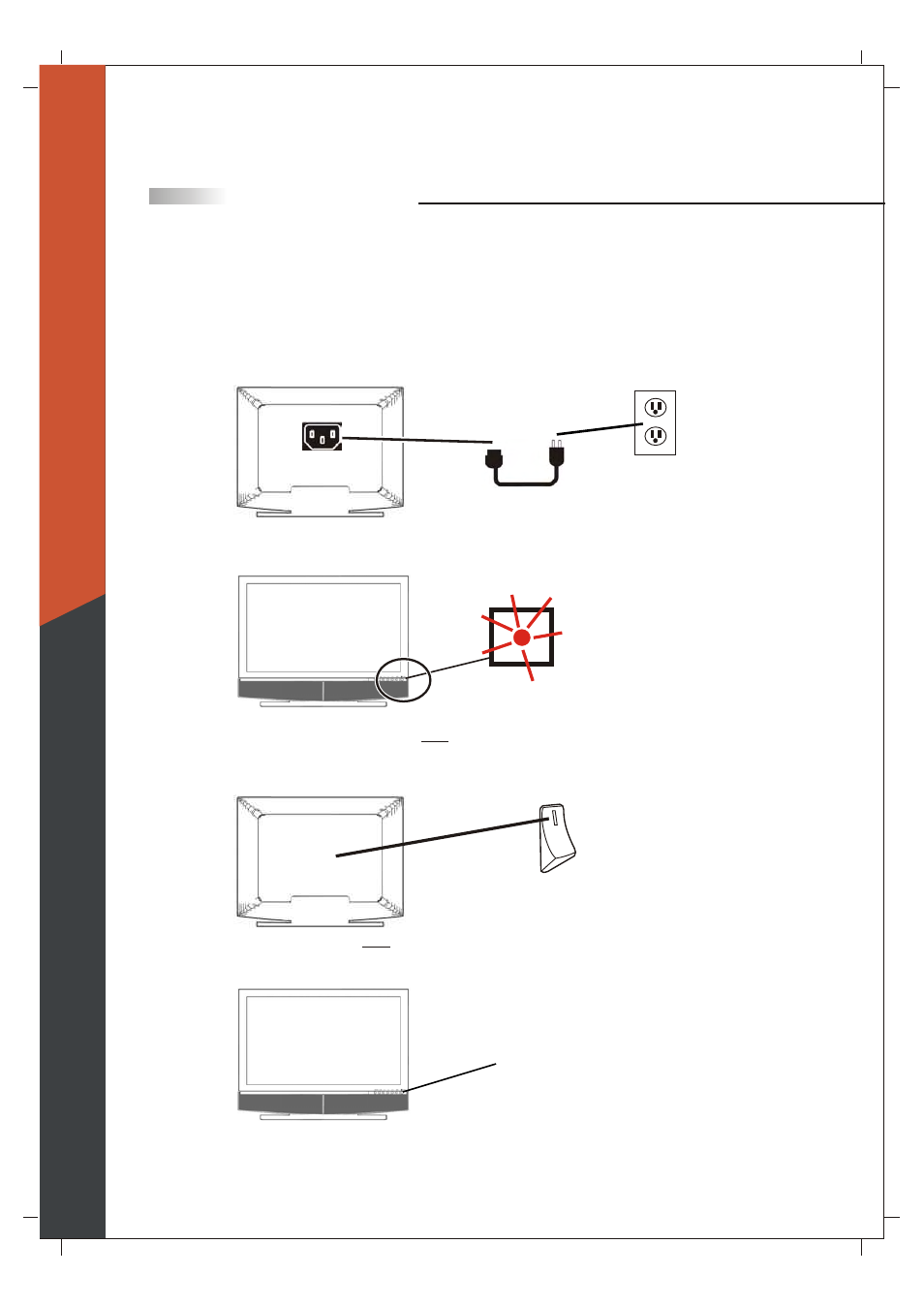 Turn the power on the tv | Olevia 265T FHD User Manual | Page 15 / 75