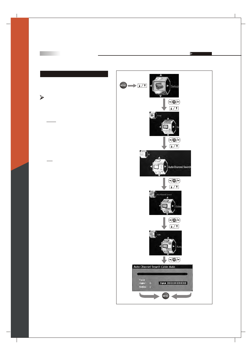 Searching the tv channels, English | Olevia 265T FHD User Manual | Page 51 / 75