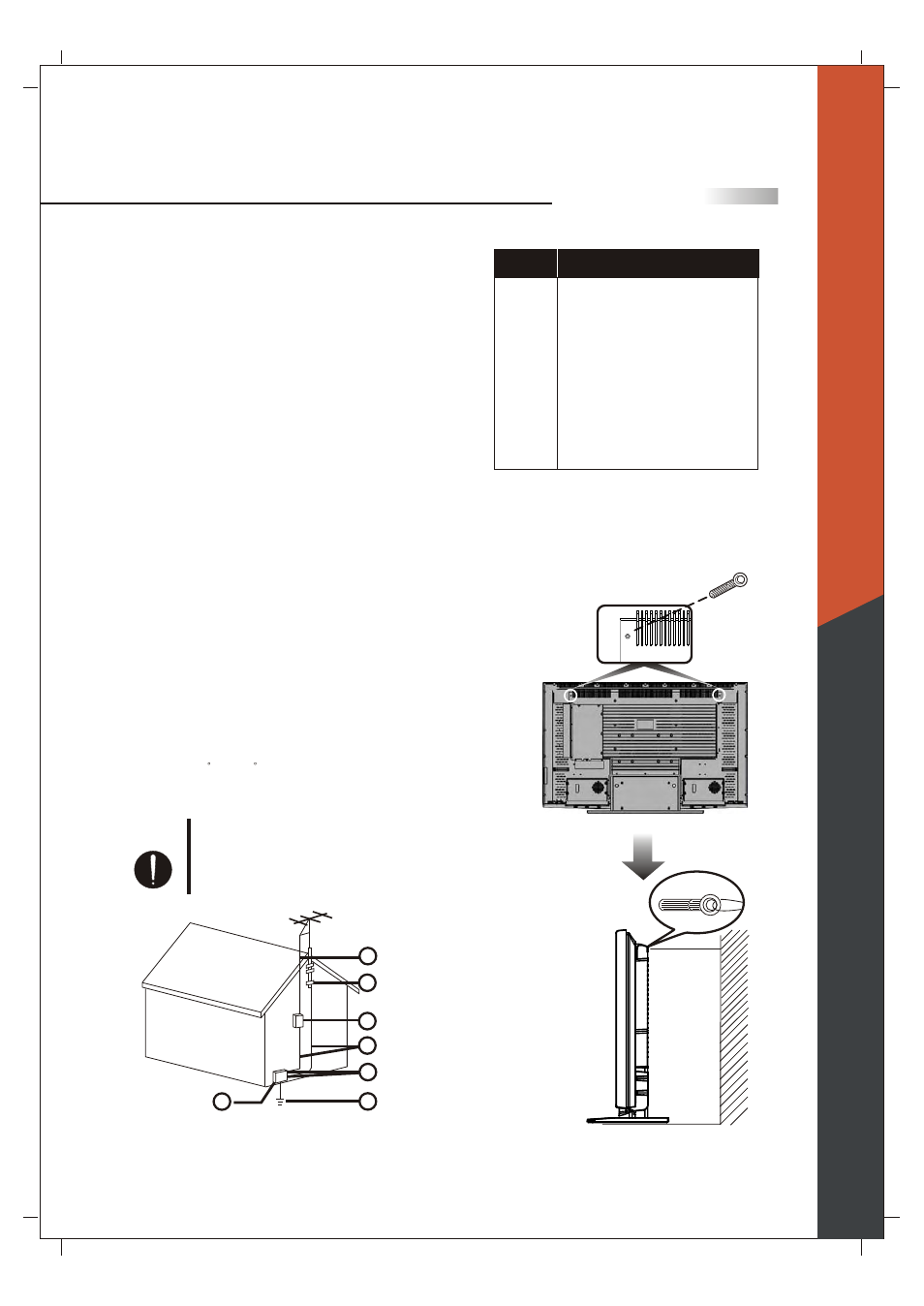 Prevent the display unit from falling, Safety checks, Environment | Replacement parts, Repair | Olevia 265T FHD User Manual | Page 6 / 75