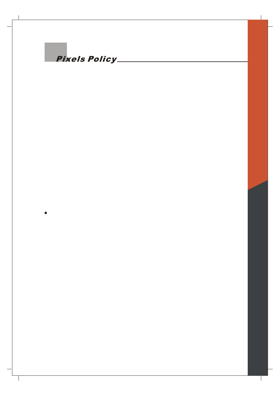 Pixels policy | Olevia 265T FHD User Manual | Page 70 / 75