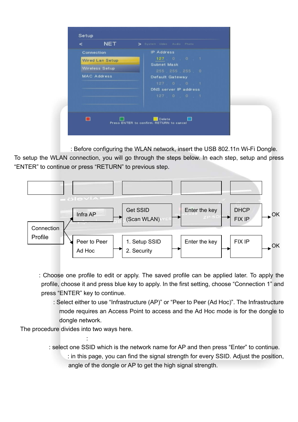 Olevia HD Multimedia Player ZP-500 User Manual | Page 13 / 47