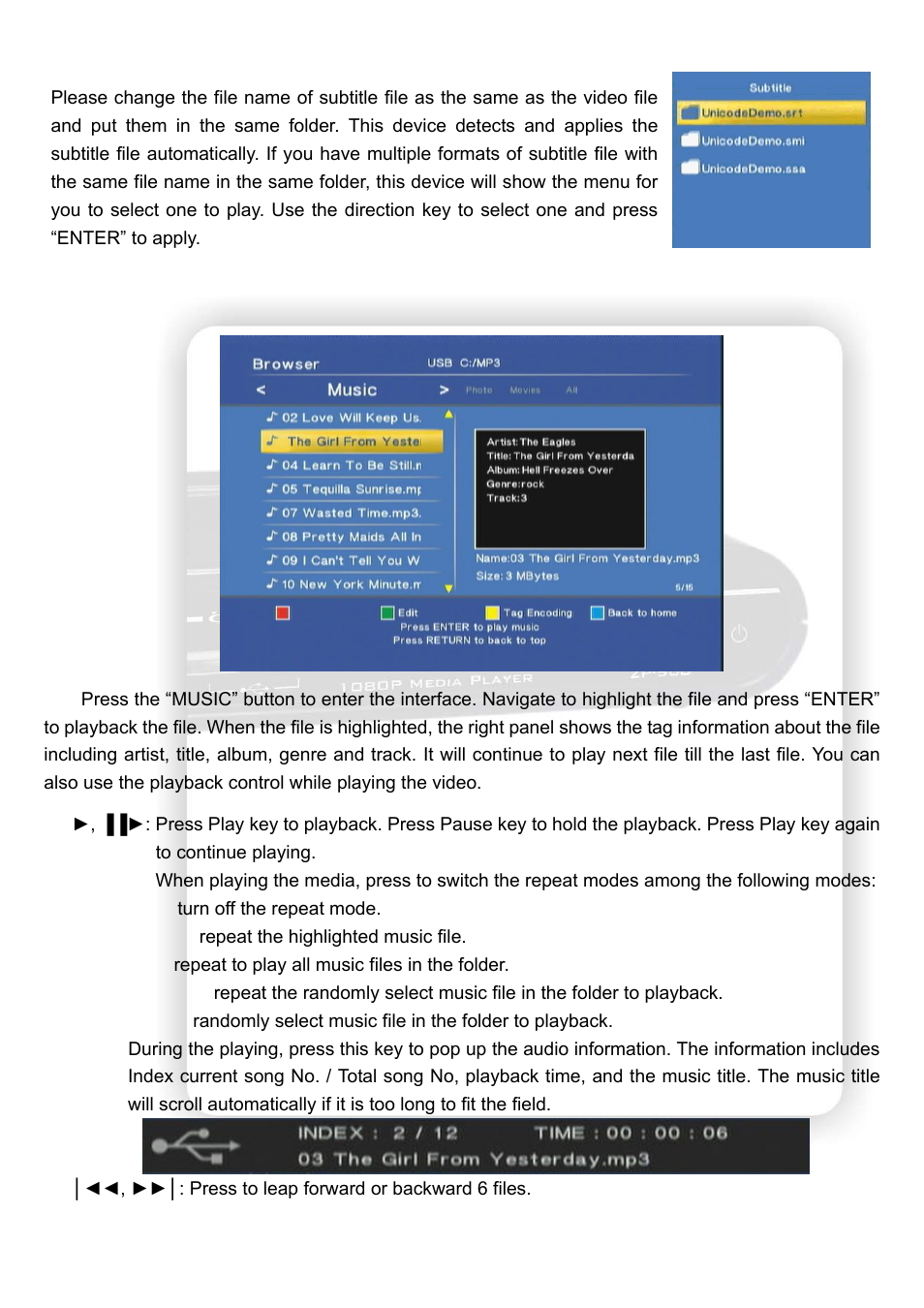 Olevia HD Multimedia Player ZP-500 User Manual | Page 18 / 47
