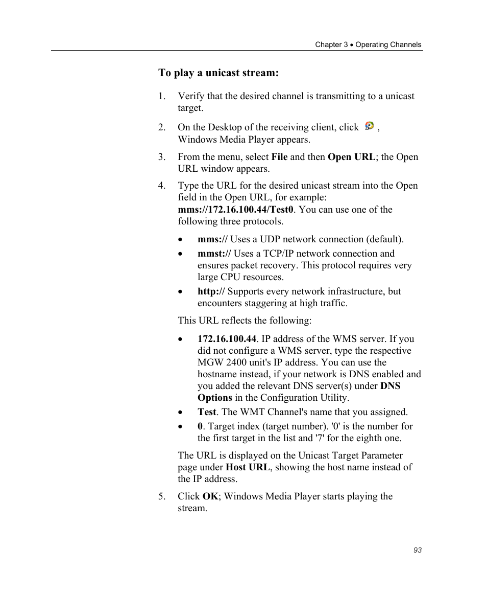 Optibase MGW 2400 WMT User Manual | Page 103 / 156