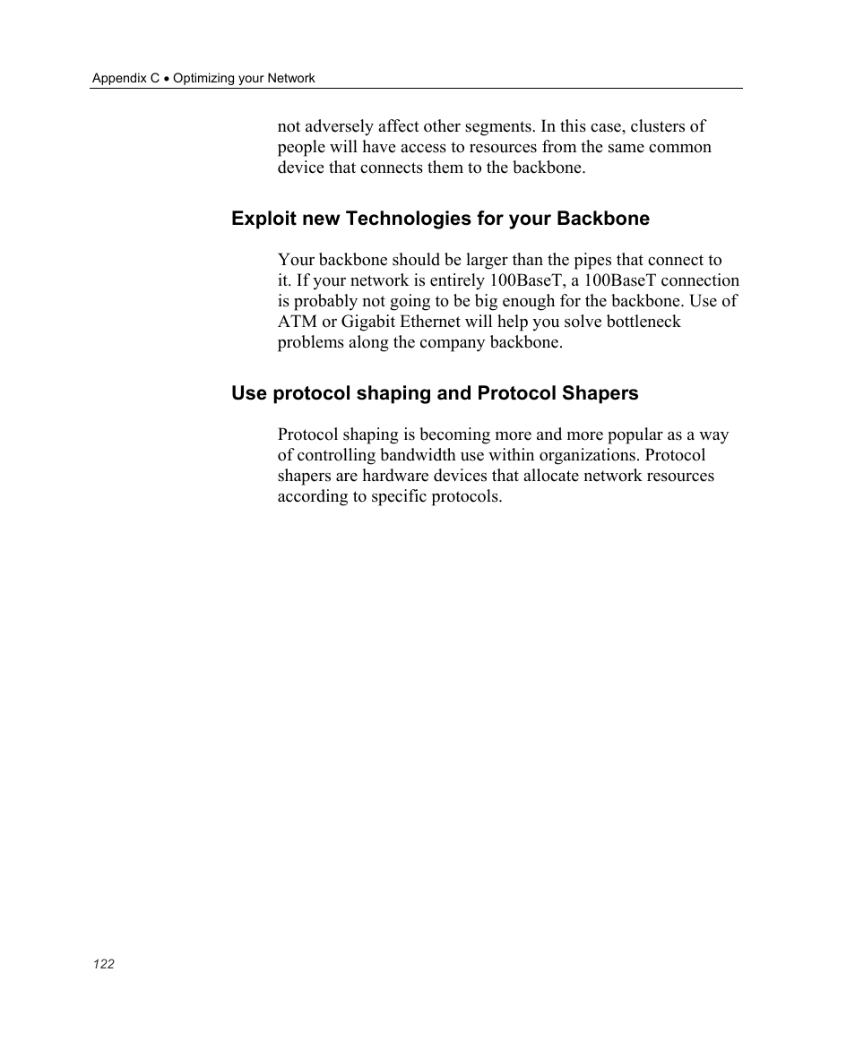 Exploit new technologies for your backbone, Use protocol shaping and protocol shapers | Optibase MGW 2400 WMT User Manual | Page 132 / 156