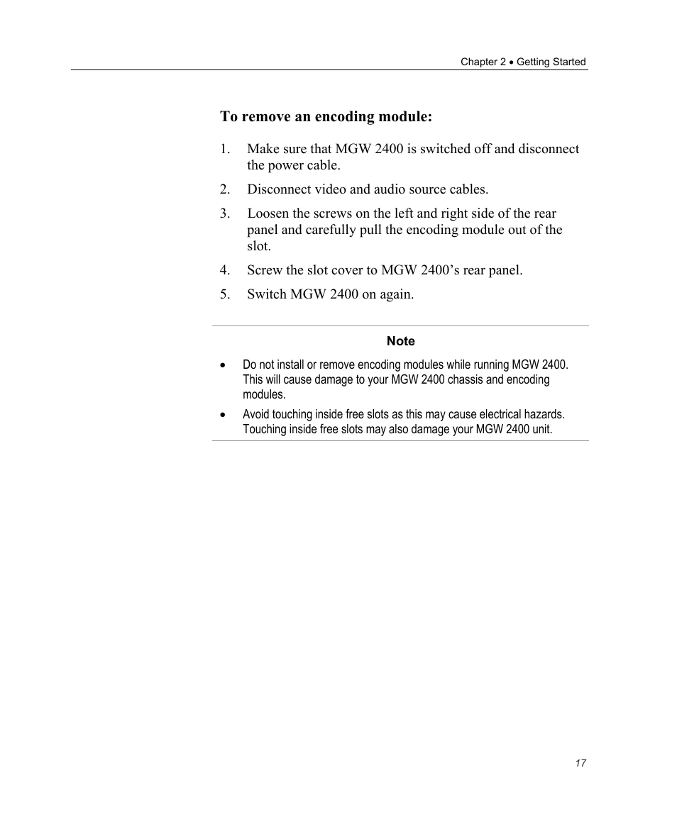 Optibase MGW 2400 WMT User Manual | Page 27 / 156