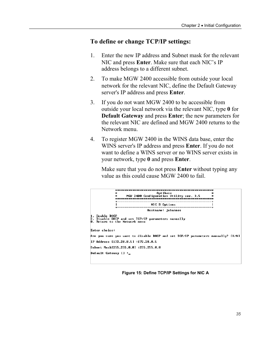 Optibase MGW 2400 WMT User Manual | Page 45 / 156