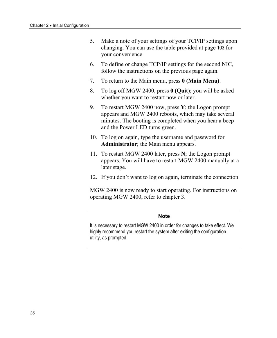 Optibase MGW 2400 WMT User Manual | Page 46 / 156