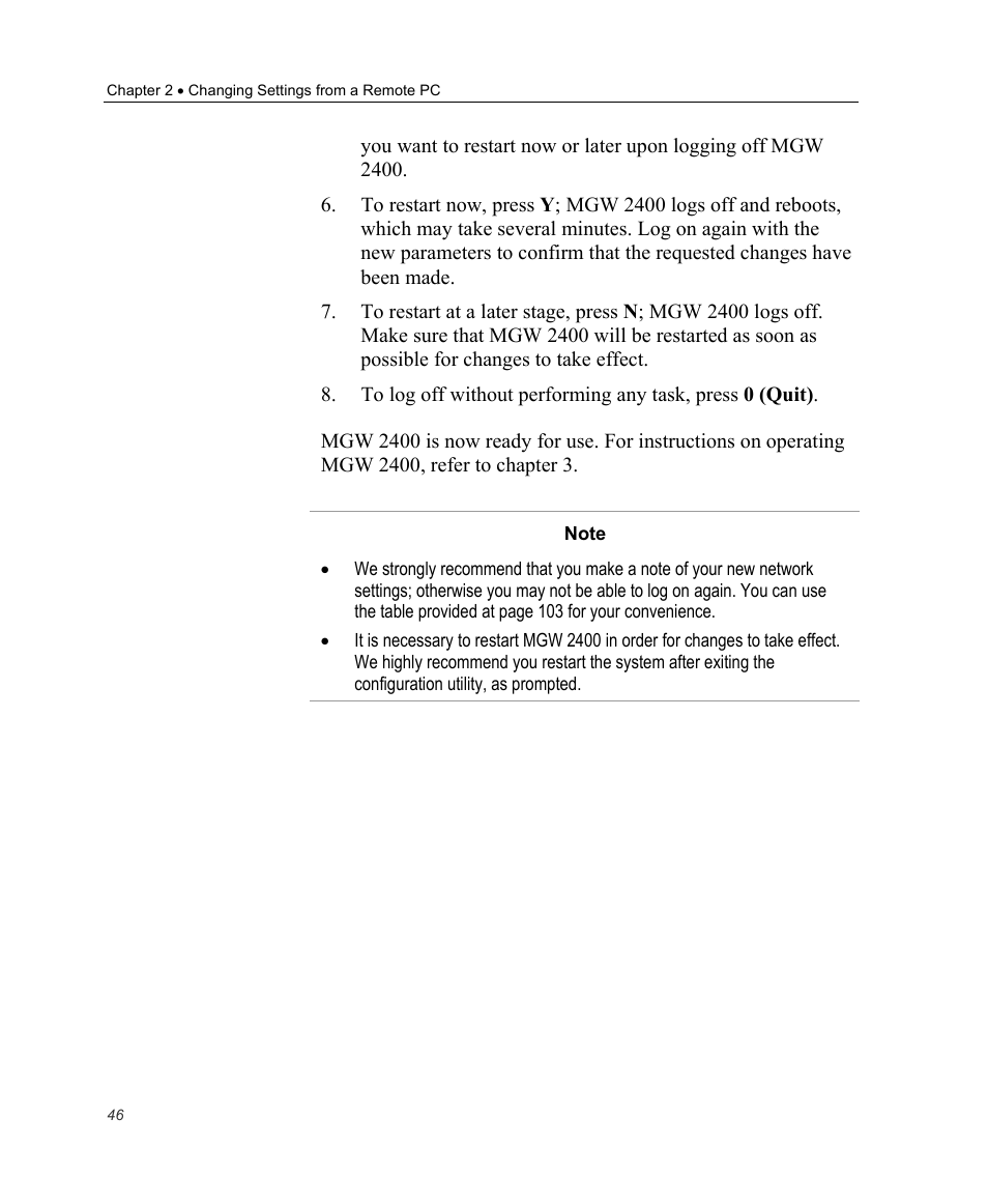 Optibase MGW 2400 WMT User Manual | Page 56 / 156