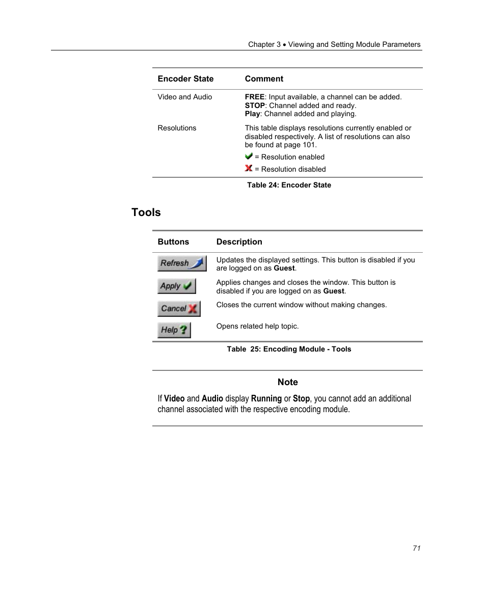 Tools | Optibase MGW 2400 WMT User Manual | Page 81 / 156