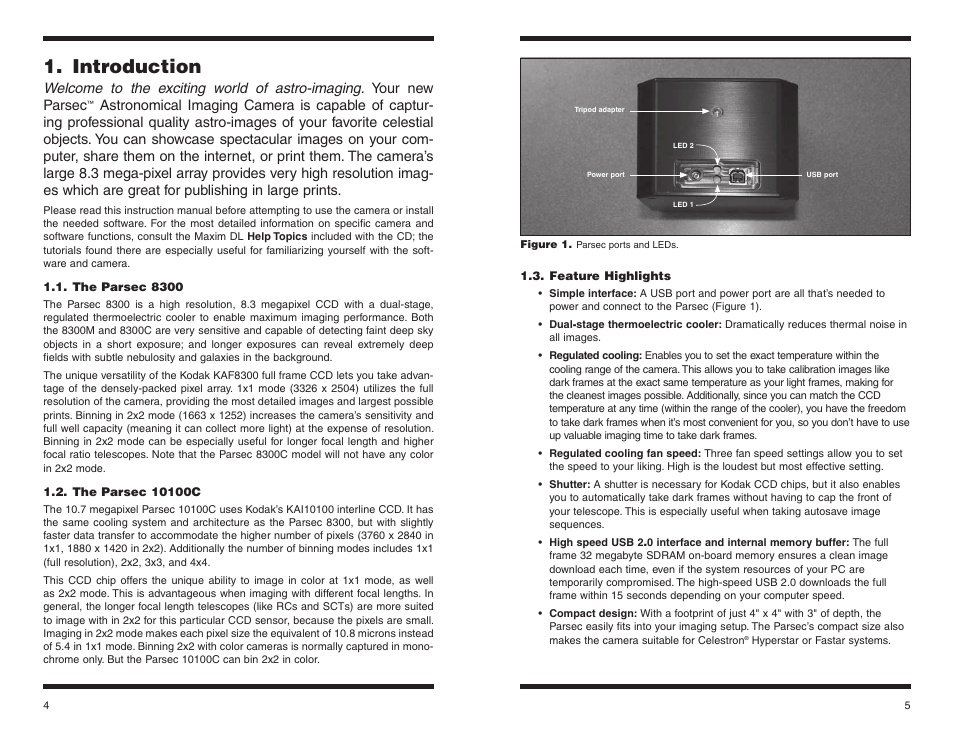 Introduction | Orion PARSEC 8300M User Manual | Page 3 / 23