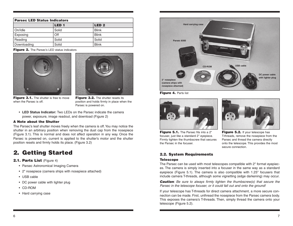 Getting started | Orion PARSEC 8300M User Manual | Page 4 / 23