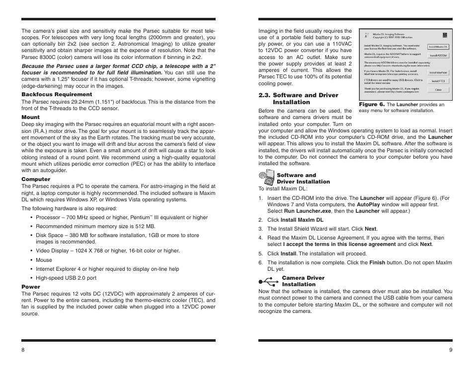 Orion PARSEC 8300M User Manual | Page 5 / 23
