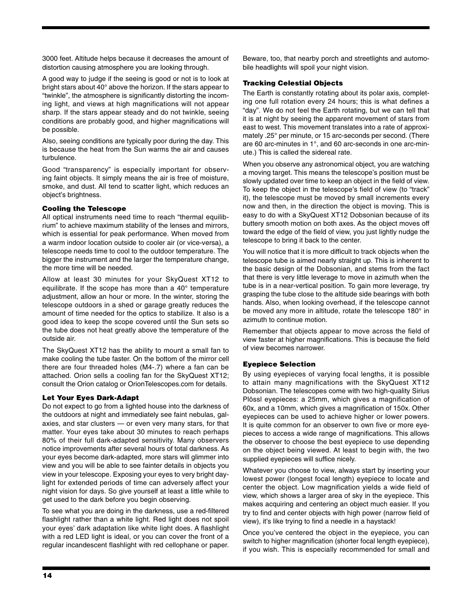 Orion 9966 User Manual | Page 14 / 20