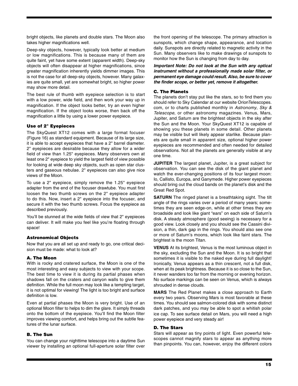 Orion 9966 User Manual | Page 15 / 20