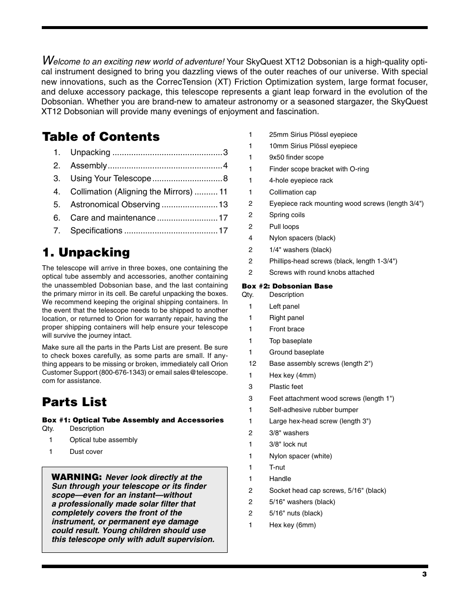 Orion 9966 User Manual | Page 3 / 20