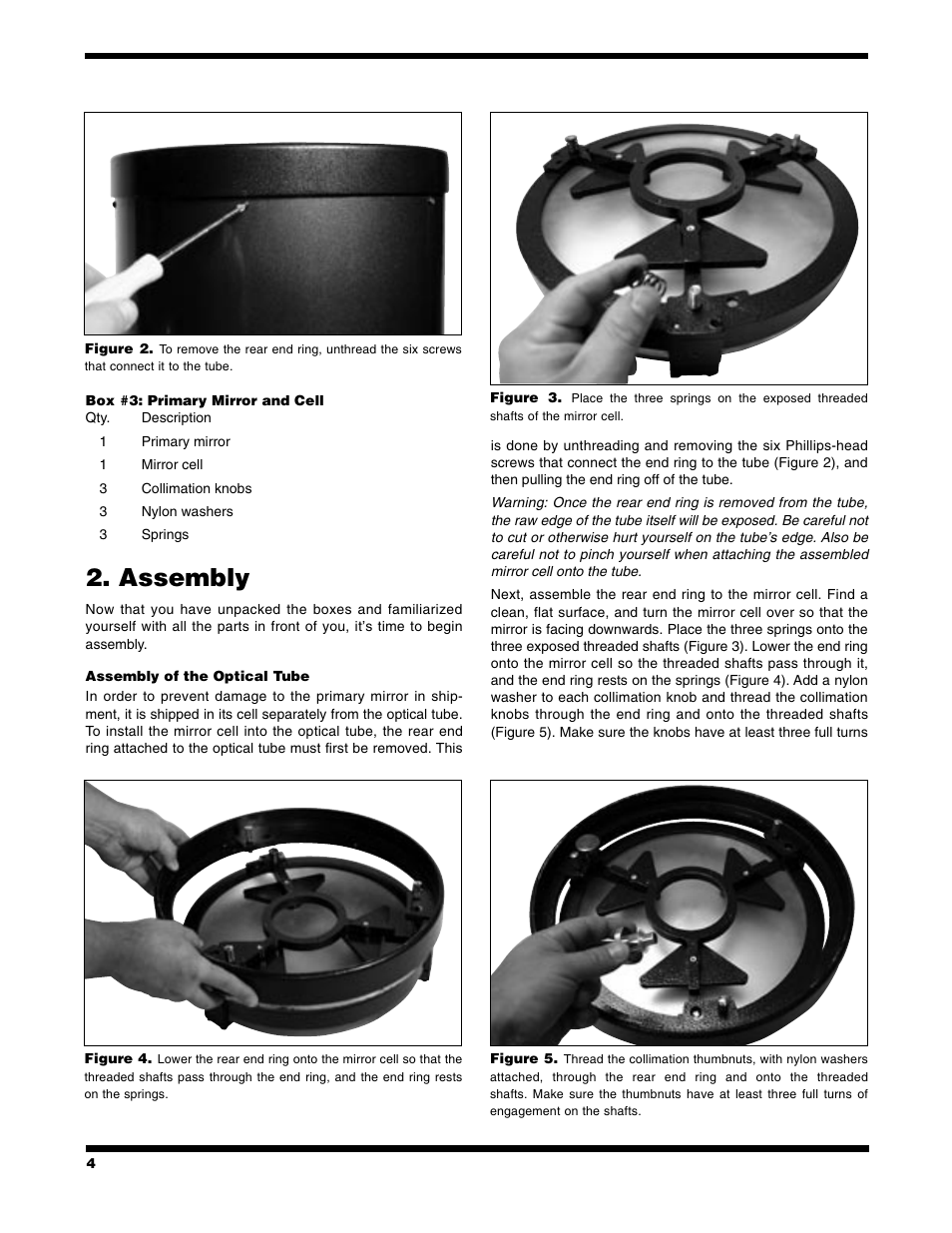 Assembly | Orion 9966 User Manual | Page 4 / 20