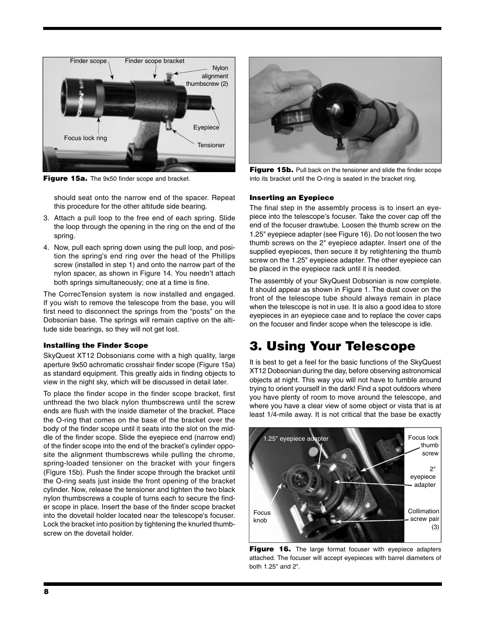 Using your telescope | Orion 9966 User Manual | Page 8 / 20