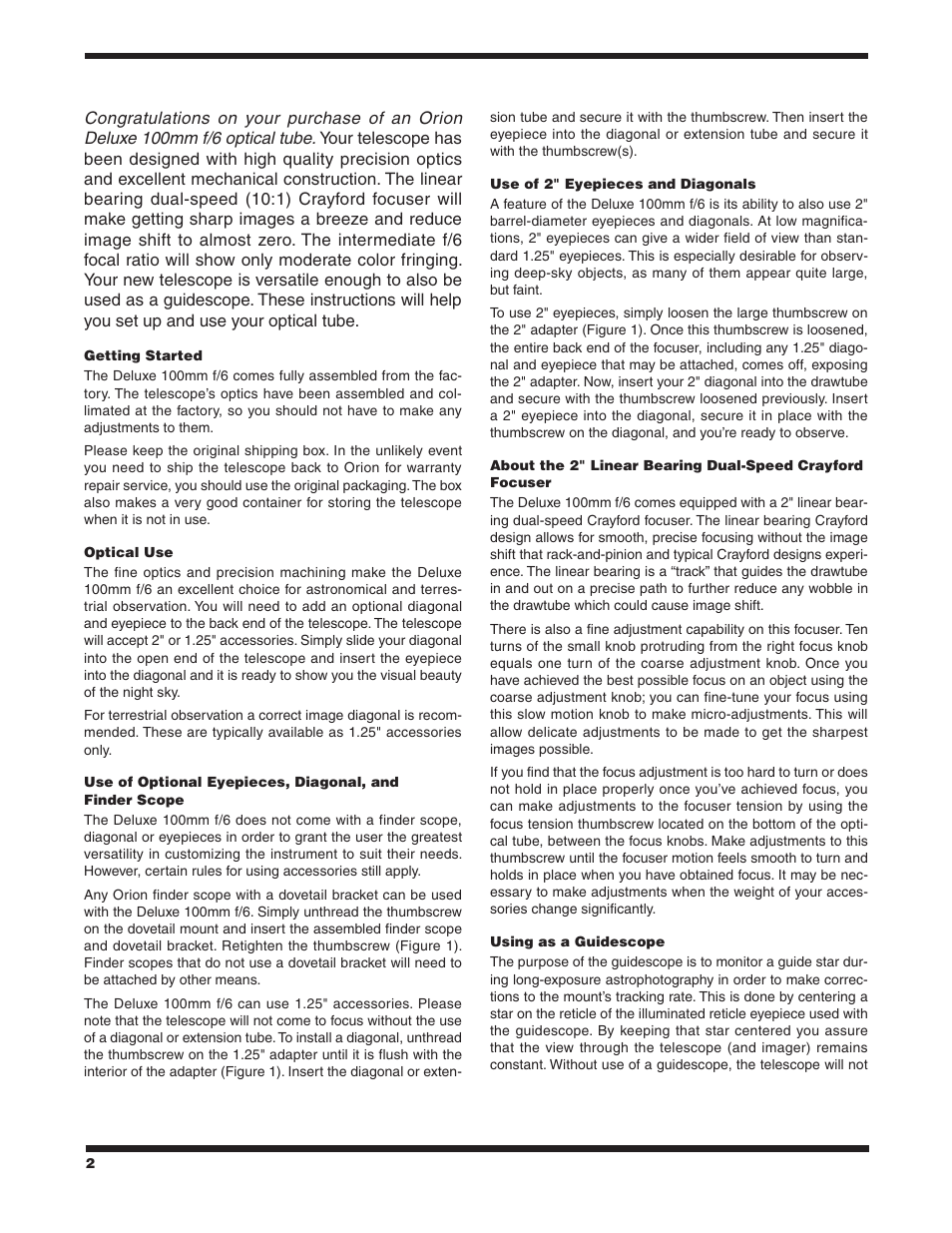 Orion 7338 User Manual | Page 2 / 4