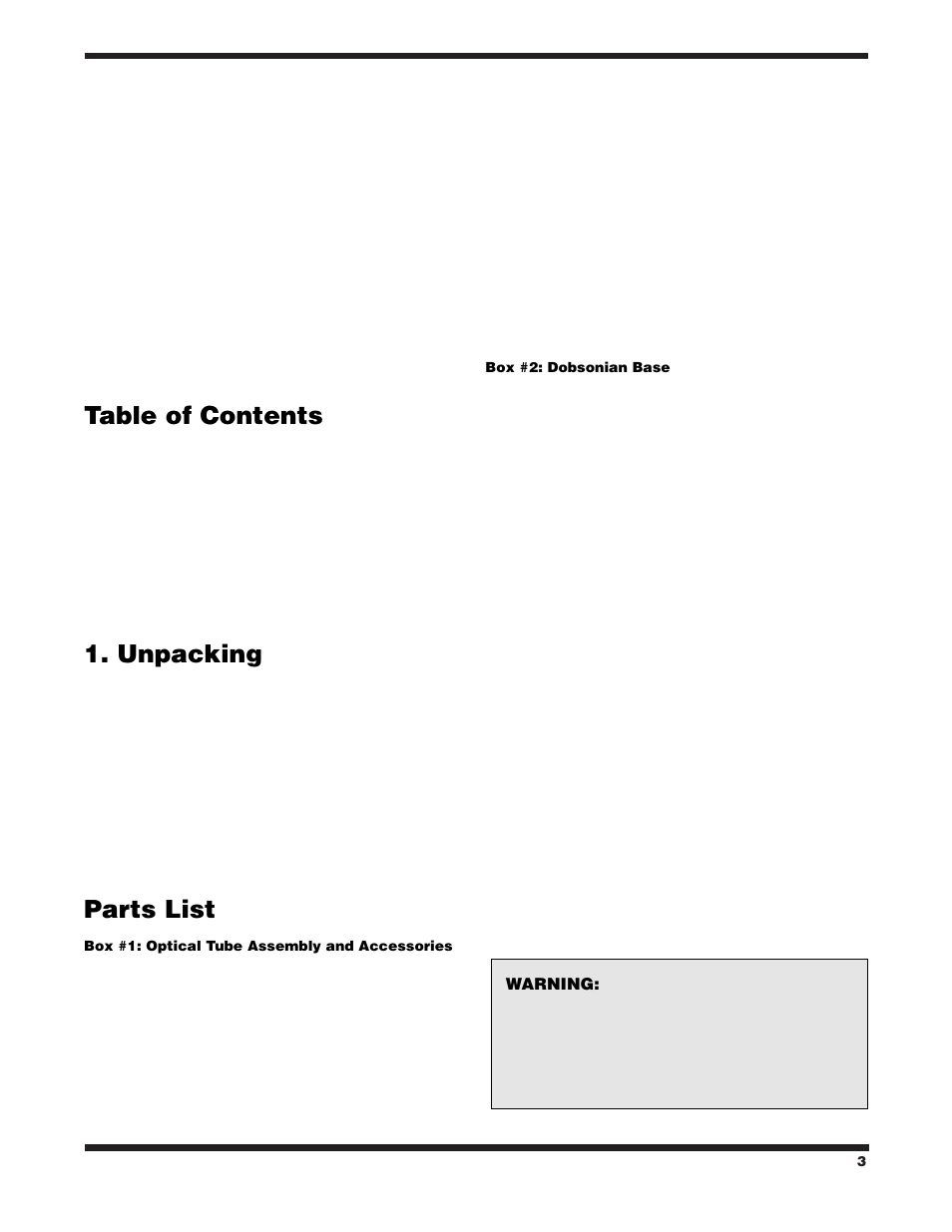 Orion SKYQUEST XT6 User Manual | Page 3 / 18