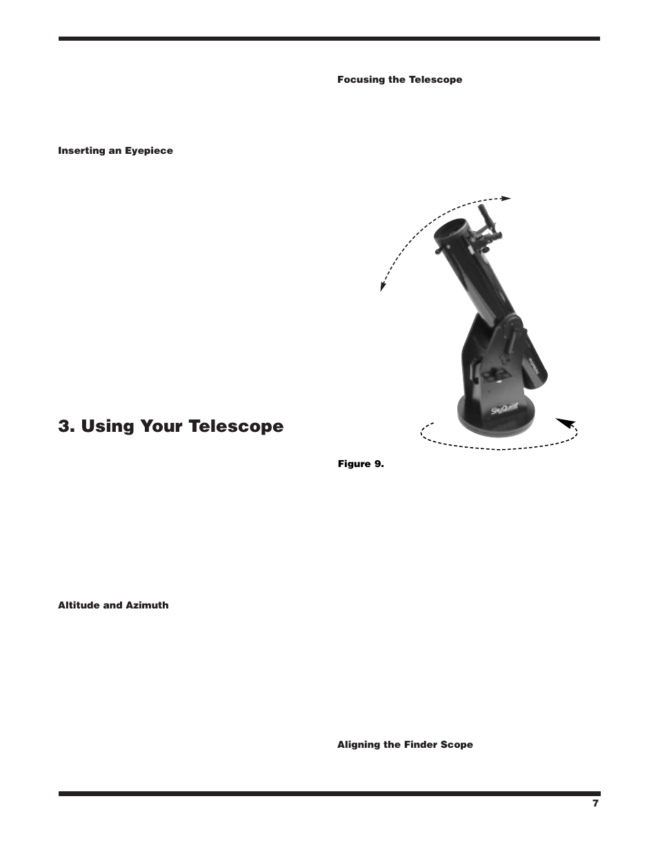 Using your telescope | Orion SKYQUEST XT6 User Manual | Page 7 / 18