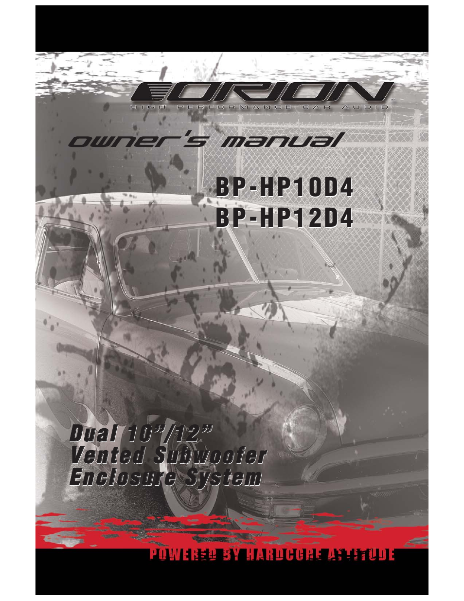 Orion HPD2 User Manual | 6 pages