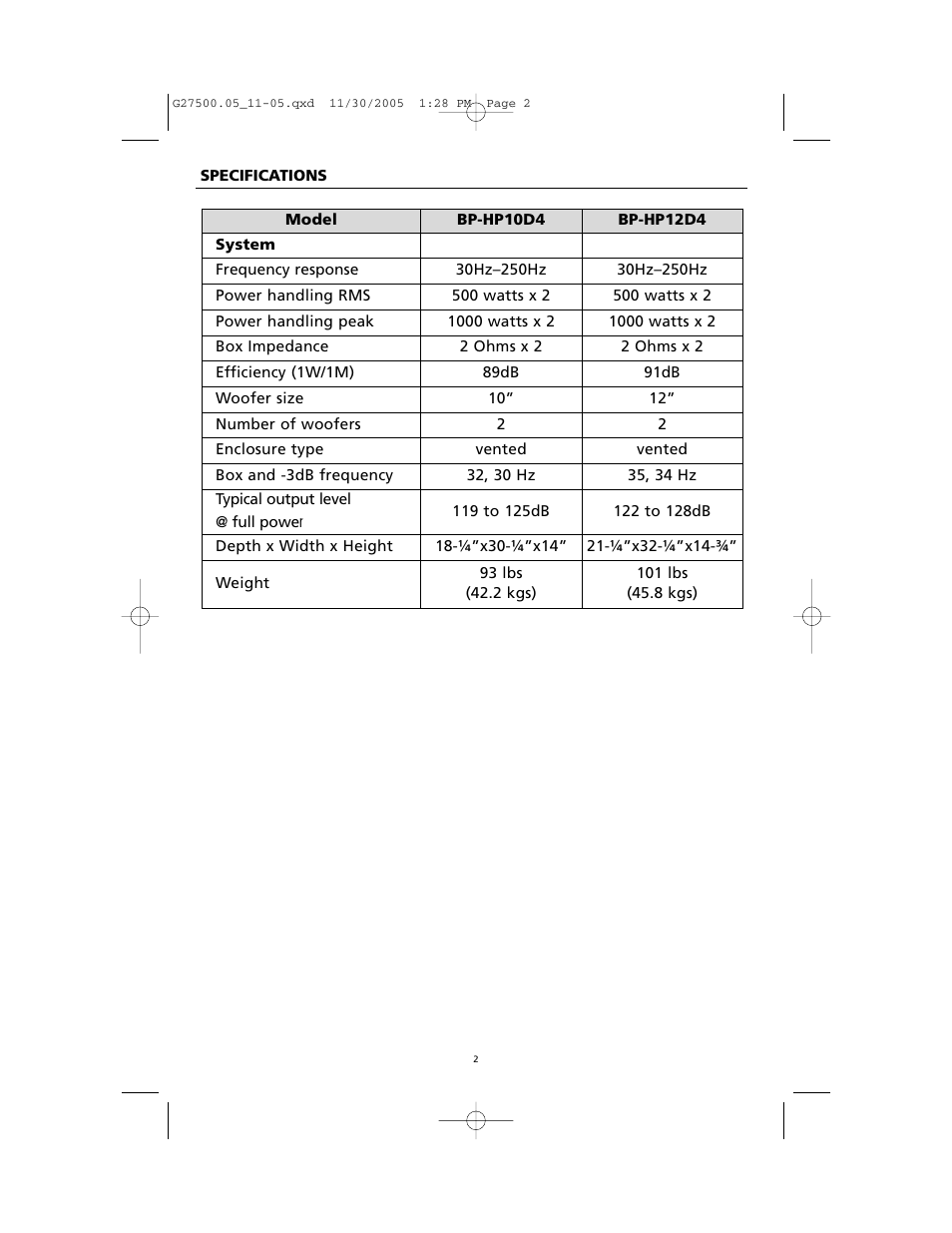 Orion HPD2 User Manual | Page 3 / 6