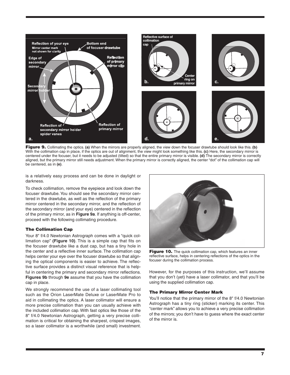 Orion NEWTONIAN ASTROGRAPH 9527 User Manual | Page 7 / 12