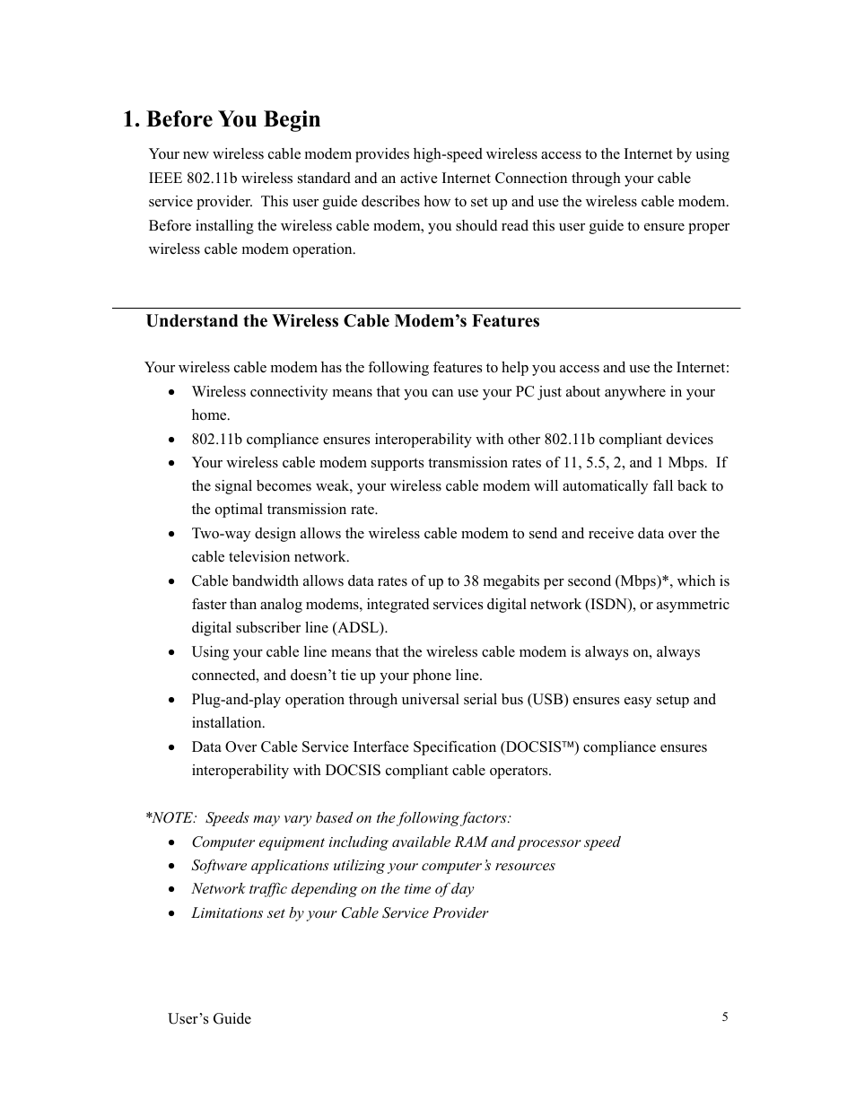 Before you begin | Orion 3000 User Manual | Page 5 / 60