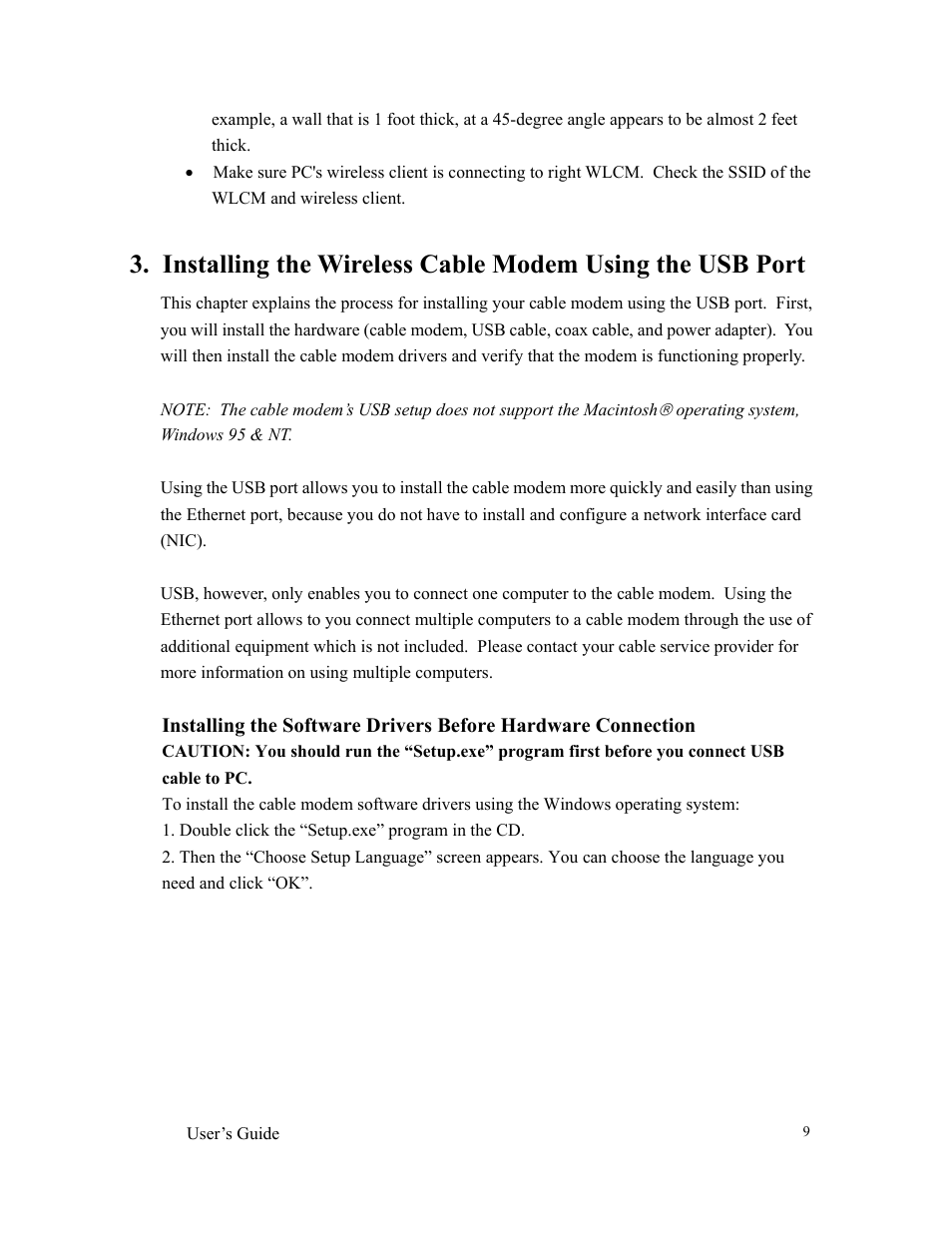 Orion 3000 User Manual | Page 9 / 60