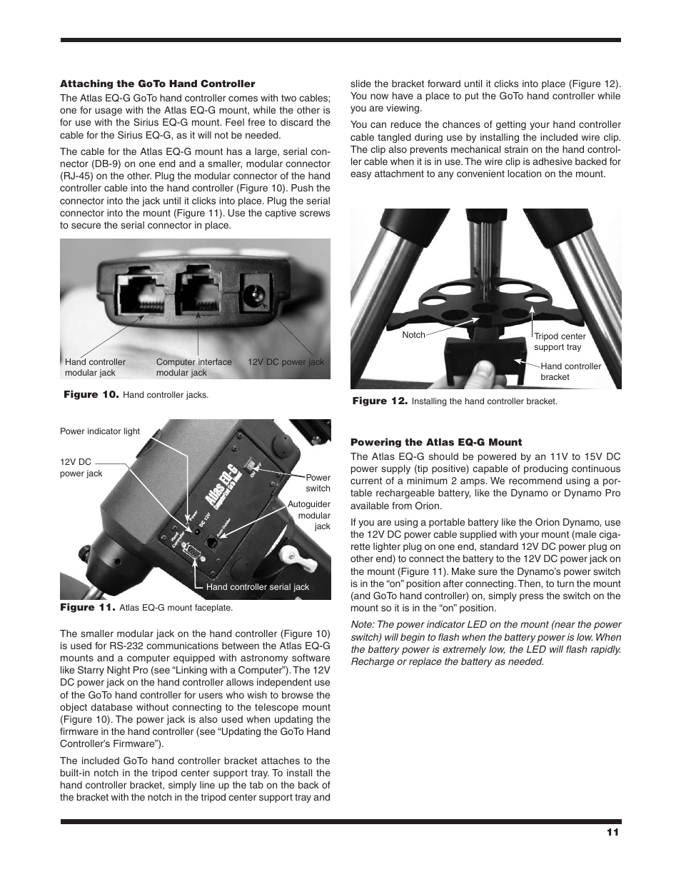 Orion ATLAS EQ-G User Manual | Page 11 / 27