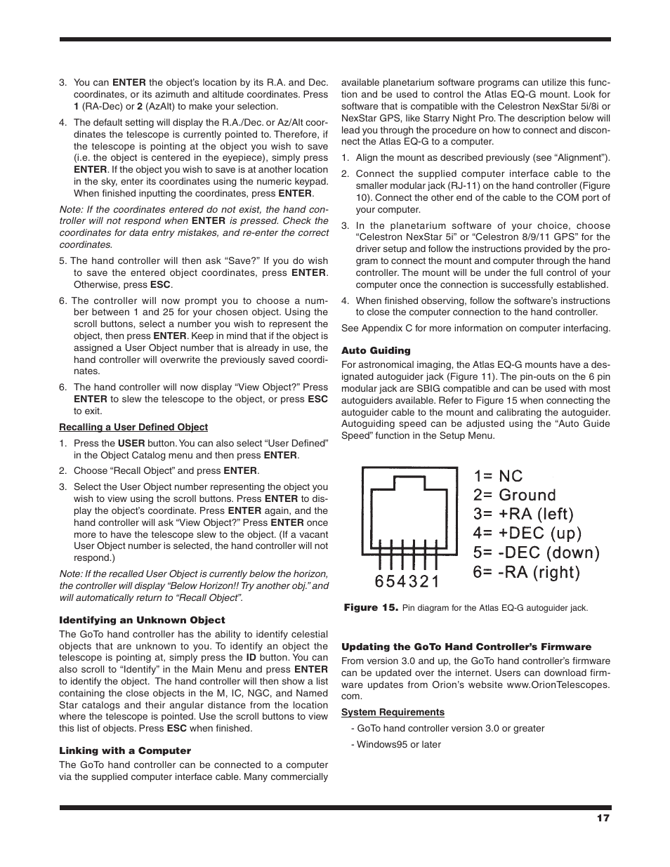 Orion ATLAS EQ-G User Manual | Page 17 / 27